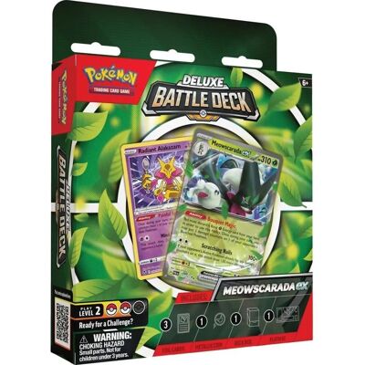 Pokémon TCG: Meowscarada ex lub Quaquaval ex Deluxe Battle Deck - Pokémon Pokémon TCG: Meowscarada ex lub Quaquaval ex Deluxe Battle Deck - Pokémon