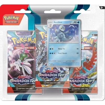 The Pokemon Company Int. Inc Pokémon TCG: Scarlet & Violet - Paradox Rift 3 Pack di Booster & Carta Promo Arctibax The Pokemon Company Int. Inc Pokémon TCG: Scarlet & Violet - Paradox Rift 3 Pack di Booster & Carta Promo Arctibax