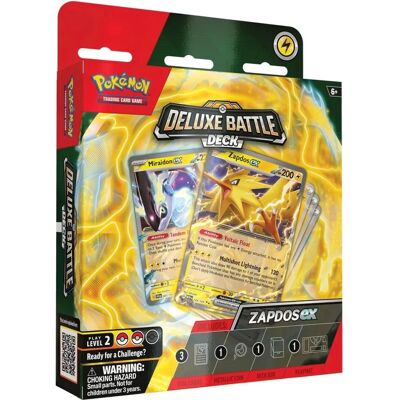 Pokémon TCG Deluxe Taistelu Setti - Ninetales & Zapdos - 60 Korttia Pokémon TCG Deluxe Taistelu Setti - Ninetales & Zapdos - 60 Korttia