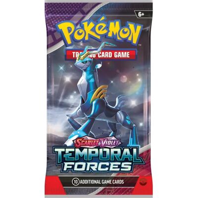 Pokemon TCG Scarlet & Violet 5 - Temporal Forces - Booster Pack - Verzamelkaartenspel Pokemon TCG Scarlet & Violet 5 - Temporal Forces - Booster Pack - Verzamelkaartenspel