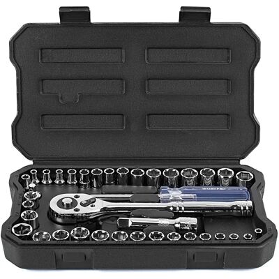 WORKPRO 39-Piece Drive Socket Set - Socket Set WORKPRO 39-Piece Drive Socket Set - Socket Set