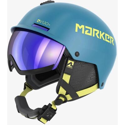 Casque Marker Vijo+ Bleu/Jaune Résistant aux Chocs - Équipement de Ski - Publicité Casque Marker Vijo+ Bleu/Jaune Résistant aux Chocs - Équipement de Ski - Publicité