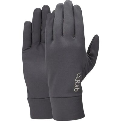 Rab Mens Flux Glove - Grey - M - Lightweight, stretchy, warm - Gloves Rab Mens Flux Glove - Grey - M - Lightweight, stretchy, warm - Gloves