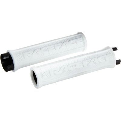 Puños Race Face Half Nelson con cierre - Blanco - Accesorios de bicicleta Puños Race Face Half Nelson con cierre - Blanco - Accesorios de bicicleta