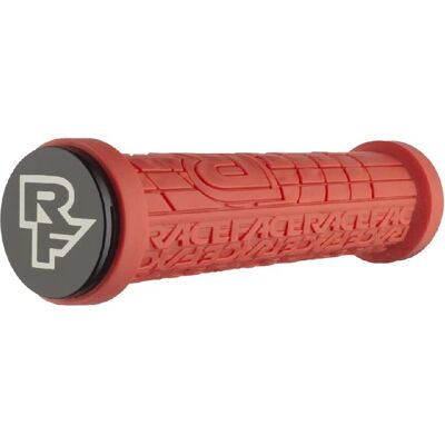Manopole Mountain Bike Race Face Grippler Lock-on - Rosso - 30mm Manopole Mountain Bike Race Face Grippler Lock-on - Rosso - 30mm
