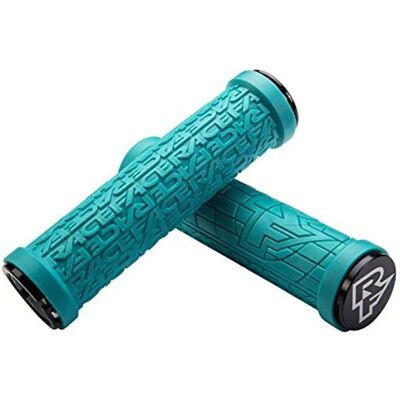 Race Face Grippler Lock-on Mountain Bike Grips - Türkis - 30mm Race Face Grippler Lock-on Mountain Bike Grips - Türkis - 30mm