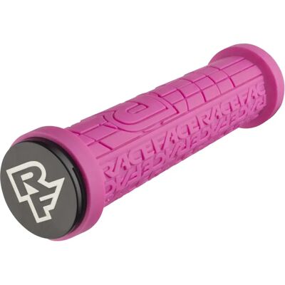 Manopole da MTB Race Face Magenta con bloccaggio Manopole da MTB Race Face Magenta con bloccaggio