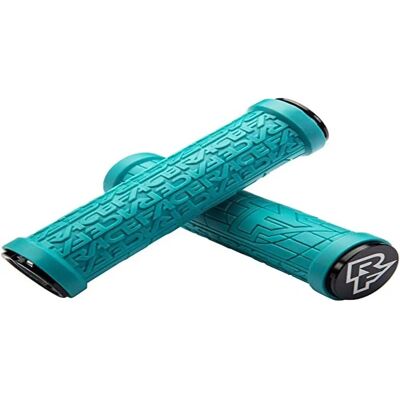 Manopole MTB Race Face Grippler Lock-on - Turchese - 33mm Manopole MTB Race Face Grippler Lock-on - Turchese - 33mm
