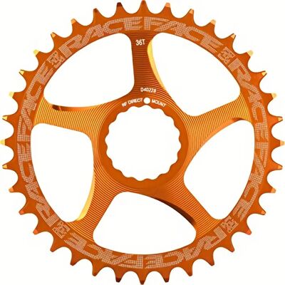 Plateau Cinch 28T Orange Race Face - VTT - Publicité Plateau Cinch 28T Orange Race Face - VTT - Publicité