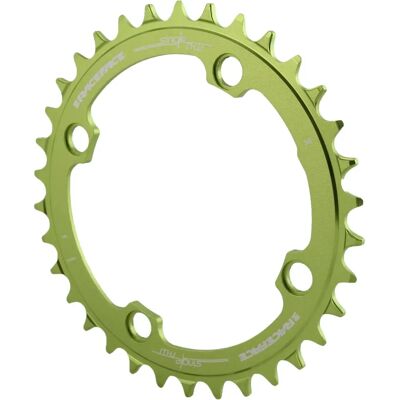 Race Face Pignon simple étroit/larg - 34t - Vert - VTT - 4-Bolt - 104mm - Publicité Race Face Pignon simple étroit/larg - 34t - Vert - VTT - 4-Bolt - 104mm - Publicité