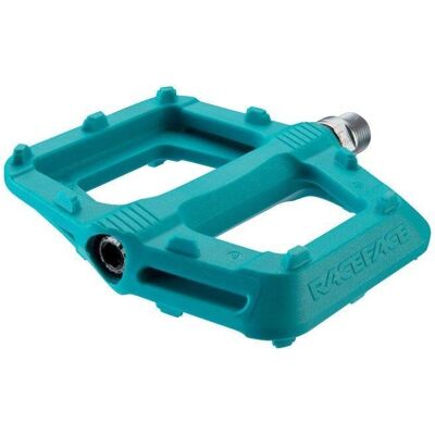 Pedales de Montaña Race Face Ride - Turquesa - Plano - 110x101mm Pedales de Montaña Race Face Ride - Turquesa - Plano - 110x101mm