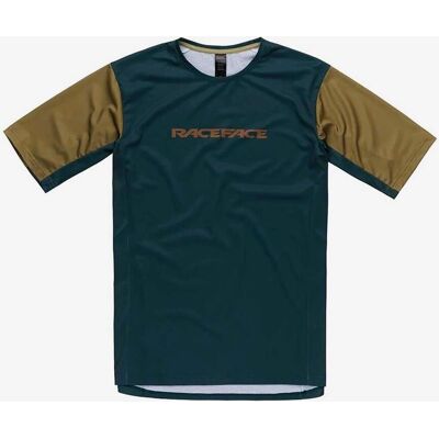 Camiseta Race Face Indy Manga Corta Verde - Hombre - Transpirable, Ligera Camiseta Race Face Indy Manga Corta Verde - Hombre - Transpirable, Ligera