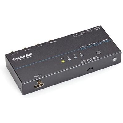 Black Box 4K HDMI Commutateur 2x1 - Boîte de commutation HDMI - Publicité Black Box 4K HDMI Commutateur 2x1 - Boîte de commutation HDMI - Publicité
