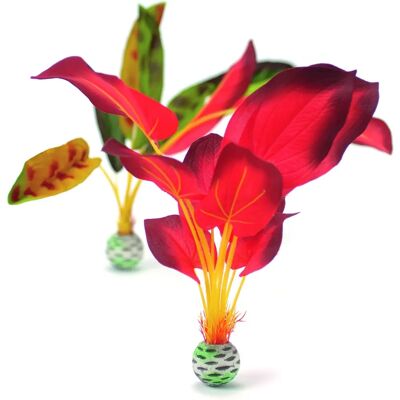 biOrb Groene Rode Zijde Aquarium Planten Set - Aquarium Decoratie biOrb Groene Rode Zijde Aquarium Planten Set - Aquarium Decoratie