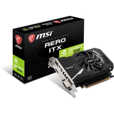 MSI GeForce GT 1030 AERO ITX 2GD4 OC - Grafikkarte MSI GeForce GT 1030 AERO ITX 2GD4 OC - Grafikkarte