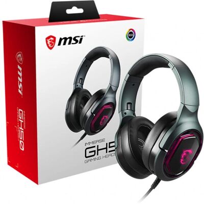 Casque filaire MSI GH50 - Gaming, Noir, 7.1 Surround, RGB, Micro Amovible - Publicité Casque filaire MSI GH50 - Gaming, Noir, 7.1 Surround, RGB, Micro Amovible - Publicité