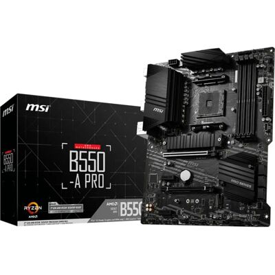 MSI B550-A PRO Emolevy - DDR4, AMD Ryzen, Dual-Channel, HDMI MSI B550-A PRO Emolevy - DDR4, AMD Ryzen, Dual-Channel, HDMI