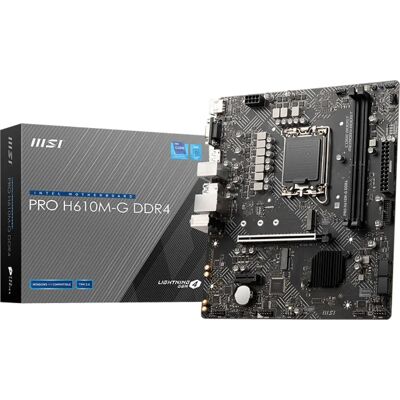 MSI H610M-G Motherboard - Intel LGA 1700 - Micro ATX MSI H610M-G Motherboard - Intel LGA 1700 - Micro ATX