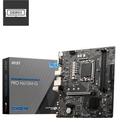 MSI PRO H610M-G Carte mère Micro ATX - Motherboard - Publicité MSI PRO H610M-G Carte mère Micro ATX - Motherboard - Publicité