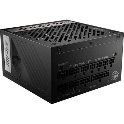 Fonte MSI A1000G - 1000W, ATX, Preto, 80 PLUS Gold Fonte MSI A1000G - 1000W, ATX, Preto, 80 PLUS Gold