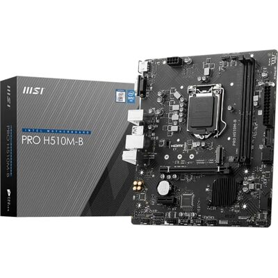 MSI H510M-B Motherboard - Intel LGA 1200, Micro ATX MSI H510M-B Motherboard - Intel LGA 1200, Micro ATX