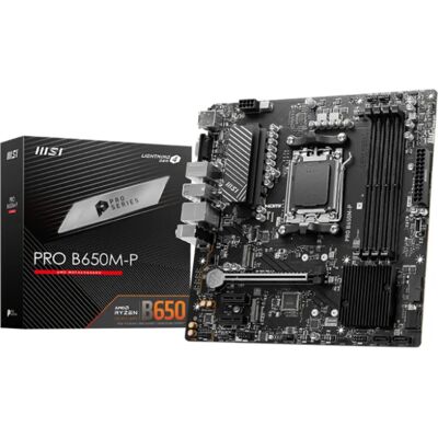 MSI PRO B650M-P Motherboard - AMD B650 Socket AM5 Micro ATX MSI PRO B650M-P Motherboard - AMD B650 Socket AM5 Micro ATX