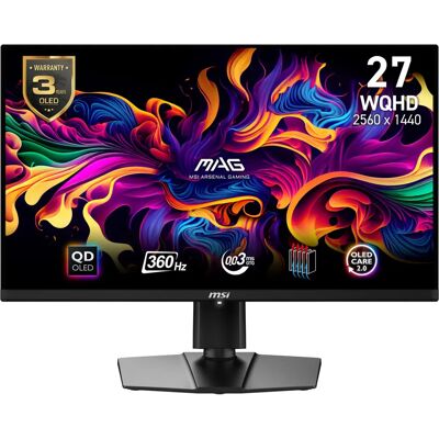 Moniteur d'Ordinateur MSI MAG 271QPX QD-OLED - 26,5" 2560x1440 Noir Moniteur d'Ordinateur MSI MAG 271QPX QD-OLED - 26,5" 2560x1440 Noir