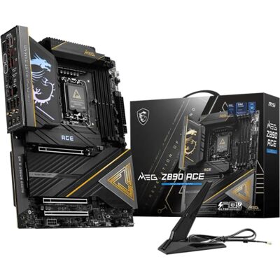 MSI Z890 ACE Moderkort - DDR5, Wi-Fi 7, LAN 10Gbps MSI Z890 ACE Moderkort - DDR5, Wi-Fi 7, LAN 10Gbps