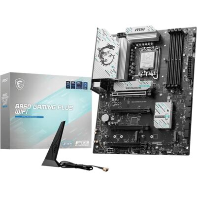 Placă de bază MSI B860 Gaming Plus WiFi - Suportă Intel Core Ultra, DDR5, PCIe 5.0 Placă de bază MSI B860 Gaming Plus WiFi - Suportă Intel Core Ultra, DDR5, PCIe 5.0