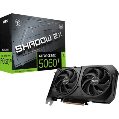 MSI - GeForce RTX 5060 Ti - 8G GDDR7 - Shadow 2X OC Plus - grafikus kártya MSI - GeForce RTX 5060 Ti - 8G GDDR7 - Shadow 2X OC Plus - grafikus kártya