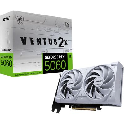 MSI GeForce RTX 5060 8G VENTUS 2X OC WHITE - Scheda Grafica MSI GeForce RTX 5060 8G VENTUS 2X OC WHITE - Scheda Grafica