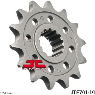 JT Sprockets Steel Standard Front Sprocket - 14 Teeth - 525 Chain - Front Wheel JT Sprockets Steel Standard Front Sprocket - 14 Teeth - 525 Chain - Front Wheel