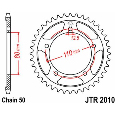 JT KETTENRÄDER Stahl Standardkrone 2010 - 530 JT KETTENRÄDER Stahl Standardkrone 2010 - 530
