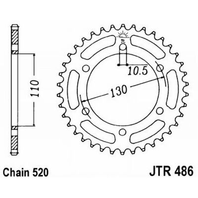 JT Sprockets - Corona JT 486 Z39 GPZ400 - Sprocket JT Sprockets - Corona JT 486 Z39 GPZ400 - Sprocket