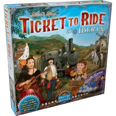 Days of Wonder Ticket To Ride Map Collection 8 - Iberia & South Korea Expansion Days of Wonder Ticket To Ride Map Collection 8 - Iberia & South Korea Expansion