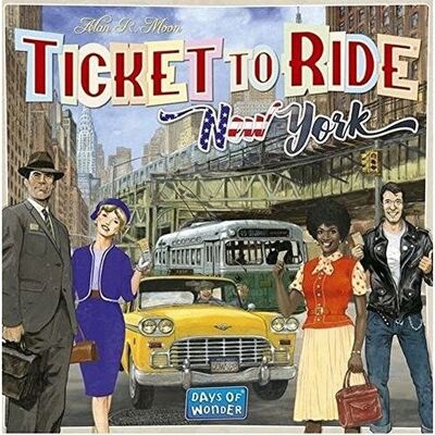 Asmodee Ticket To Ride New York - Jeu de Société - Monuments de Transport - Publicité Asmodee Ticket To Ride New York - Jeu de Société - Monuments de Transport - Publicité