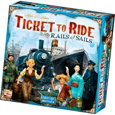 Days of Wonder Ticket to Ride Rails & Sails - Gioco da tavolo - Avventura di viaggio Days of Wonder Ticket to Ride Rails & Sails - Gioco da tavolo - Avventura di viaggio