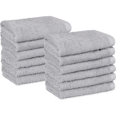 Chiffons en coton Amazon Basics - Pack de 12, Gris - Publicité Chiffons en coton Amazon Basics - Pack de 12, Gris - Publicité