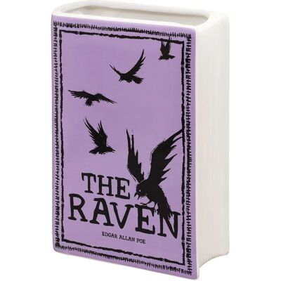 Steel Mill & Co. La Grande Vase-Livre 'The Raven' - Vase à Fleurs en Forme de Livre - Publicité Steel Mill & Co. La Grande Vase-Livre 'The Raven' - Vase à Fleurs en Forme de Livre - Publicité