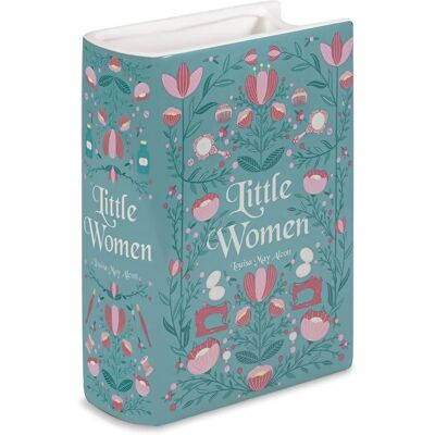 Steel Mill Little Women Large Book Vase - Book Lover Gift Steel Mill Little Women Large Book Vase - Book Lover Gift