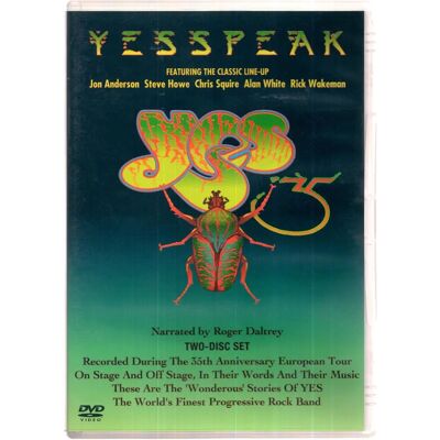 Yes Yesspeak - 35 DVD - Région 2 - Publicité Yes Yesspeak - 35 DVD - Région 2 - Publicité