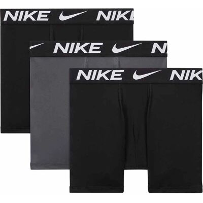 Boxers Micro Nike pour Garçons - Pack de 3 - Noir/Gris - 7-8 - Publicité Boxers Micro Nike pour Garçons - Pack de 3 - Noir/Gris - 7-8 - Publicité