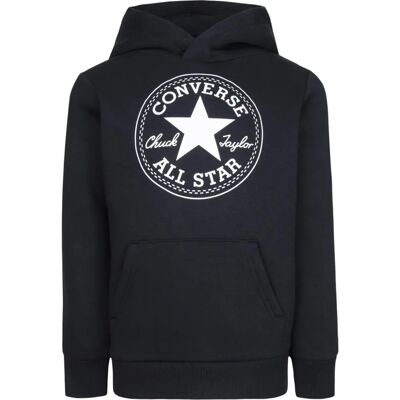 Converse Hættetrøje - 132-147 cm - Unisex - Sort Converse Hættetrøje - 132-147 cm - Unisex - Sort