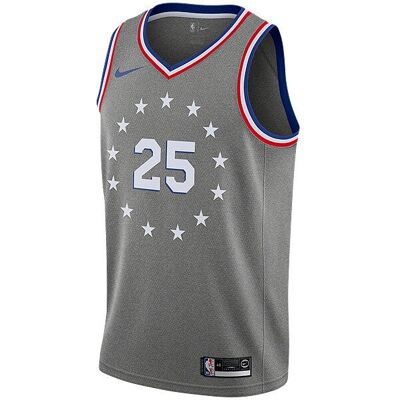 Koszulka Nike Philadelphia AJ4636065 Szara - Koszykówka Koszulka Nike Philadelphia AJ4636065 Szara - Koszykówka