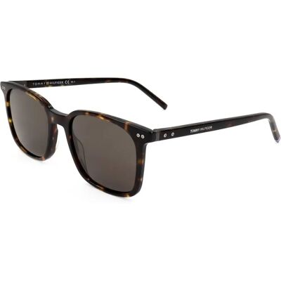 Tommy Hilfiger TH 1938/S 086/IR Unisex Bruine Vierkante Zonnebril Tommy Hilfiger TH 1938/S 086/IR Unisex Bruine Vierkante Zonnebril