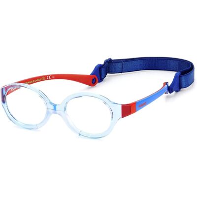 Polaroid Kids K001 Blau Rot Unisex Runde Brille - Brillenrahmen Polaroid Kids K001 Blau Rot Unisex Runde Brille - Brillenrahmen