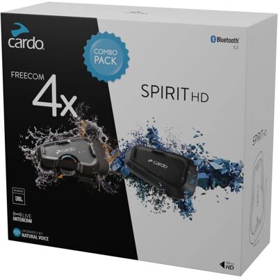 Zestaw Interkom Cardo Freecom 4X / Spirit HD - Wodoodporny Bluetooth do motocykli Zestaw Interkom Cardo Freecom 4X / Spirit HD - Wodoodporny Bluetooth do motocykli
