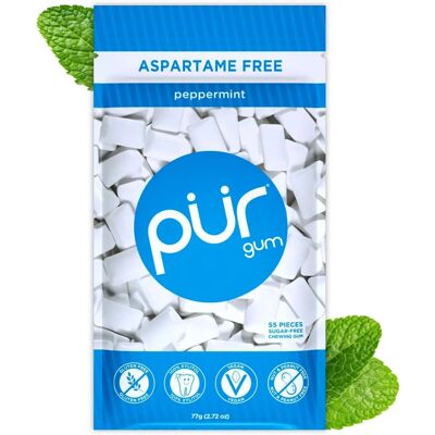 PUR Peppermint Chewing Gum - 1 Bag PUR Peppermint Chewing Gum - 1 Bag