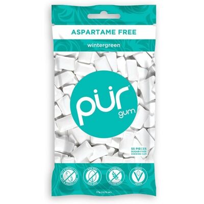 Pur Gums Wintergreen Aspartame Free - Chewing Gum 77g 55 pcs Pur Gums Wintergreen Aspartame Free - Chewing Gum 77g 55 pcs