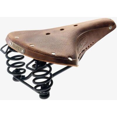 Brooks England B67 Zadel met Stalen Rails - Donker Bruin Breed Brooks England B67 Zadel met Stalen Rails - Donker Bruin Breed
